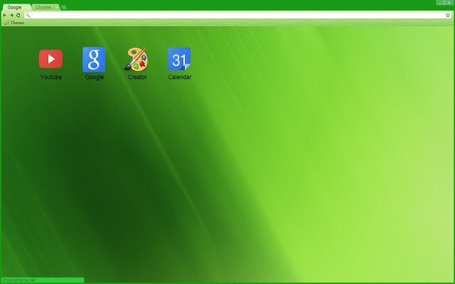 El tema verde claro de la tienda web de Chrome se ejecutará con OffiDocs Chromium en línea