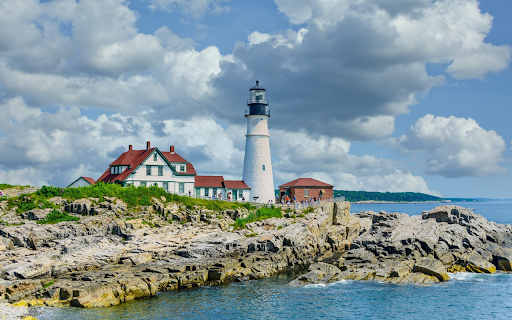 Lighthouse Over the Cliffs  from Chrome web store to be run with OffiDocs Chromium online