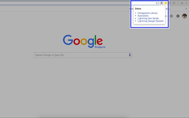 Chrome Web ストアからの Lightning Dev クイックリンクを OffiDocs Chromium online で実行する