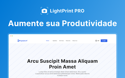 LightPrint Pro Full Page Capture  from Chrome web store to be run with OffiDocs Chromium online