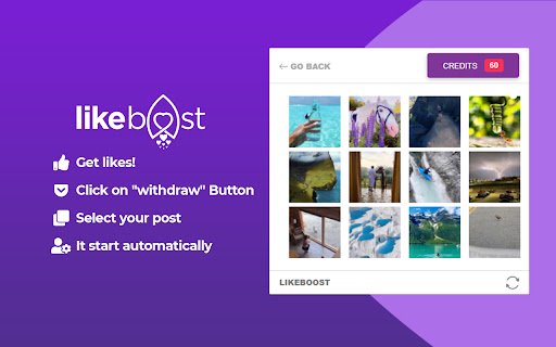 LikeBoost | Free Likes  from Chrome web store to be run with OffiDocs Chromium online