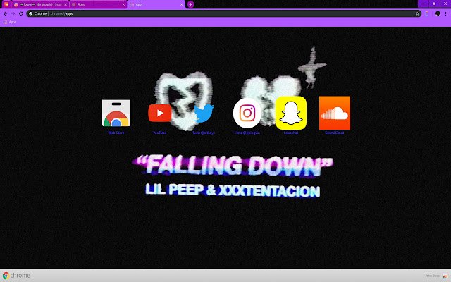 LIL PEEP AND XXXTENTACION FALLING DOWN (SAD)  from Chrome web store to be run with OffiDocs Chromium online
