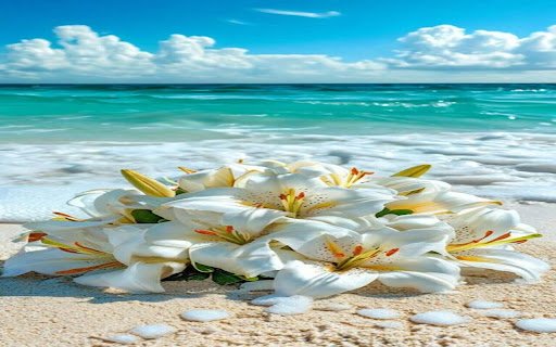 lily flower wallpaper on  from Chrome web store to be run with OffiDocs Chromium online
