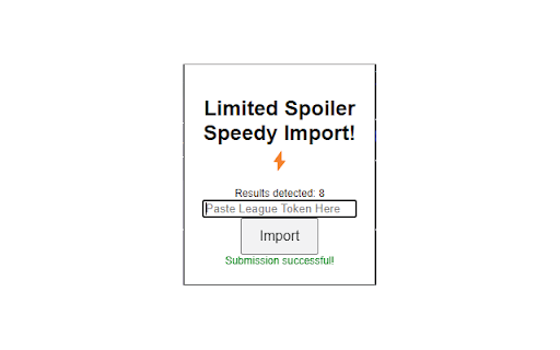 Limited Spoiler Speedy Import  from Chrome web store to be run with OffiDocs Chromium online