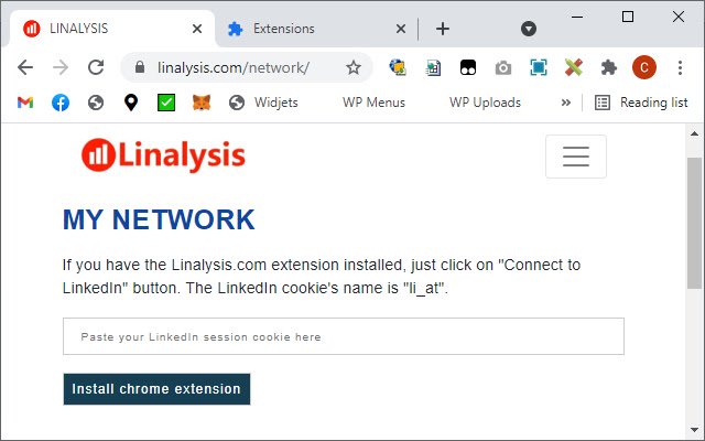 Linalysis  from Chrome web store to be run with OffiDocs Chromium online