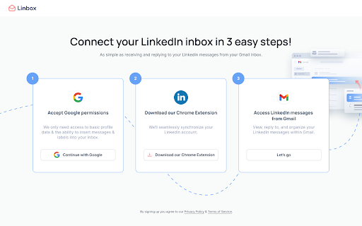 Linbox Sync Gmail and LinkedIn Messages  from Chrome web store to be run with OffiDocs Chromium online