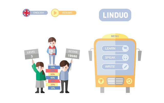 LinDuo Learn English for FREE  from Chrome web store to be run with OffiDocs Chromium online