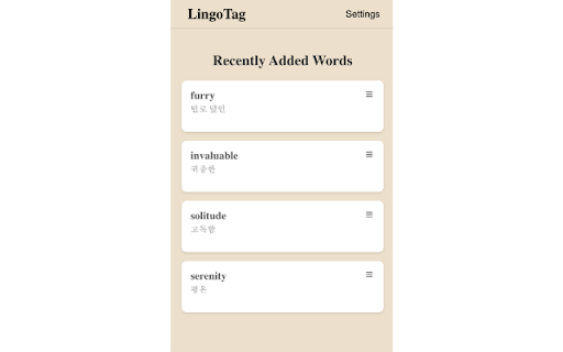 Lingo Tag  from Chrome web store to be run with OffiDocs Chromium online