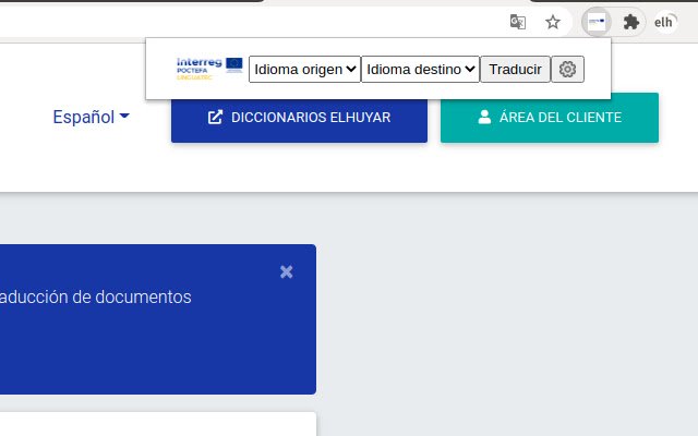LinguaPir từ cửa hàng Chrome trực tuyến sẽ được chạy với OffiDocs Chromium trực tuyến