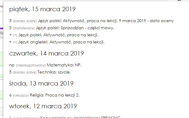 Linia czasu dla Dziennika Elektronicznego mula sa Chrome web store na tatakbo sa OffiDocs Chromium online