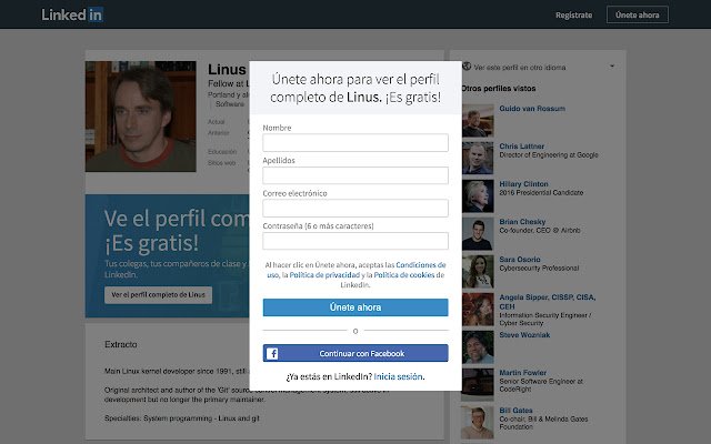 LinkedIn Accountless vanuit de Chrome-webwinkel om te gebruiken met OffiDocs Chromium online