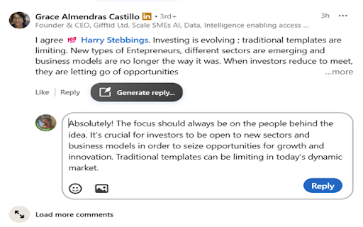 LinkedIn Comment Generator  from Chrome web store to be run with OffiDocs Chromium online LinkedIn Comment Generator  from Chrome web store to be run with OffiDocs Chromium online