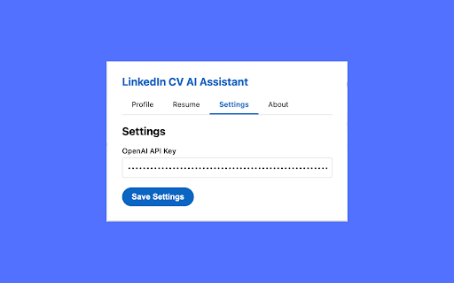 LinkedIn CV AI Assistant  from Chrome web store to be run with OffiDocs Chromium online