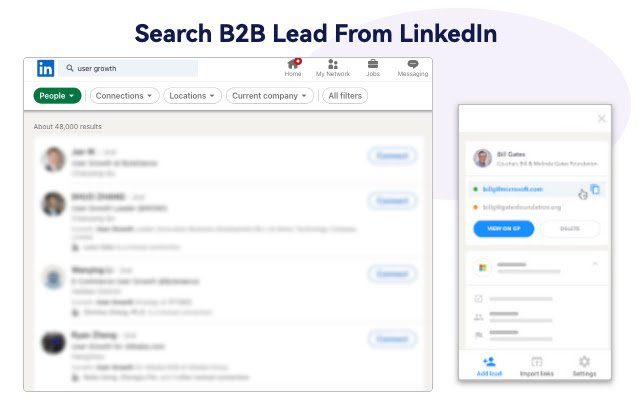 LinkedIn Email Finder  Email Hunter  from Chrome web store to be run with OffiDocs Chromium online