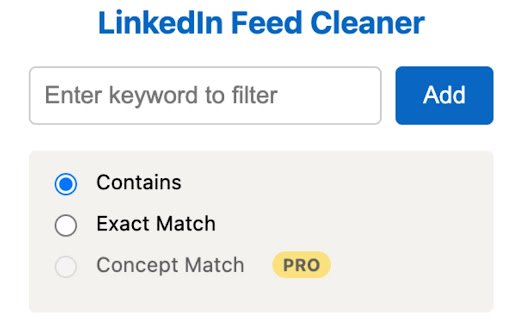 LinkedIn Feed Cleaner  from Chrome web store to be run with OffiDocs Chromium online