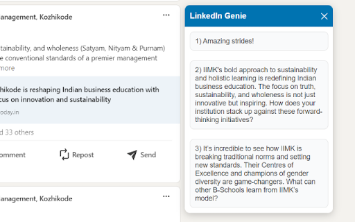 LinkedIn Genie from Chrome web store to be run with OffiDocs Chromium online LinkedIn Genie from Chrome web store to be run with OffiDocs Chromium online