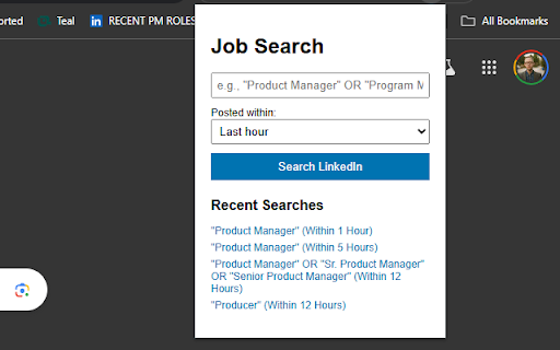LinkedIn Hourly Job Filter  from Chrome web store to be run with OffiDocs Chromium online
