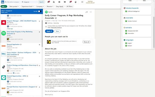 LinkedIn Job Analyzer  from Chrome web store to be run with OffiDocs Chromium online