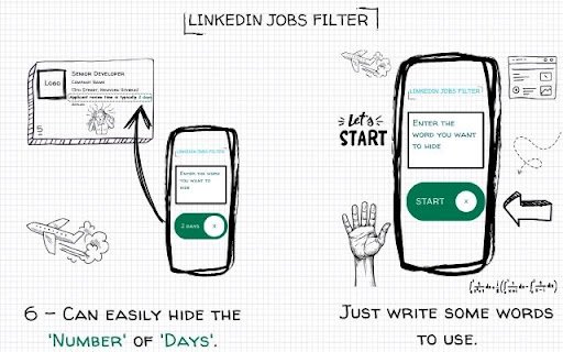 LinkedIn Jobs Filter  from Chrome web store to be run with OffiDocs Chromium online