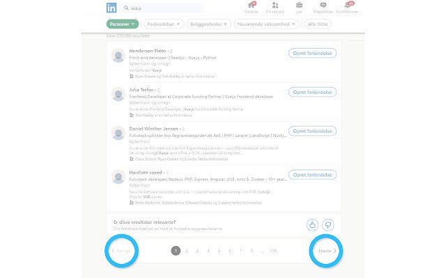 سيتم تشغيل اختصارات LinkedIn والتالي والسابق من متجر Chrome الإلكتروني مع OffiDocs Chromium عبر الإنترنت