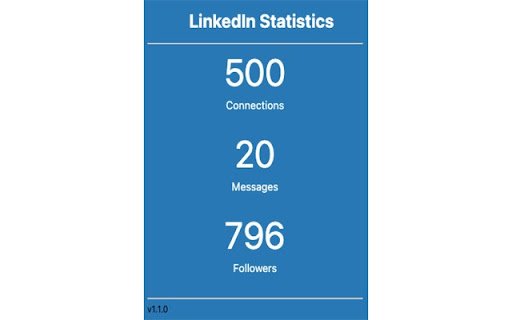 LinkedIn Stats  from Chrome web store to be run with OffiDocs Chromium online