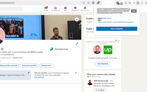 LinkedIn to Streak  from Chrome web store to be run with OffiDocs Chromium online