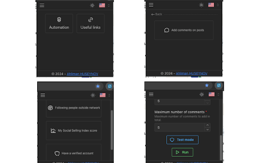 LinkedIn Ultima  from Chrome web store to be run with OffiDocs Chromium online