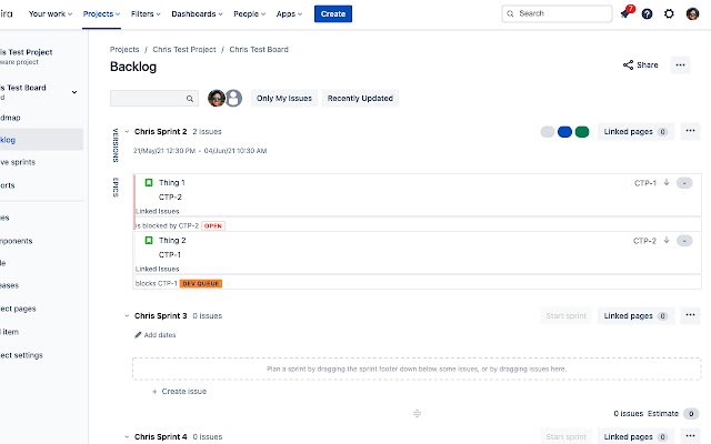 Info Masalah Terkait untuk Kartu Jira dari toko web Chrome untuk dijalankan dengan Chromium OffiDocs online