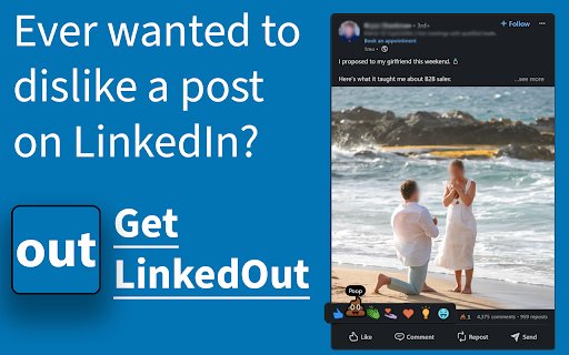 LinkedOut Dislikes for LinkedIn™  from Chrome web store to be run with OffiDocs Chromium online