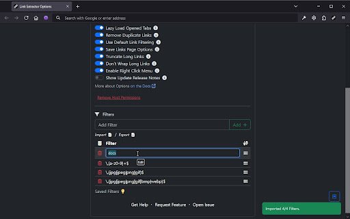 Link Extractor  from Chrome web store to be run with OffiDocs Chromium online