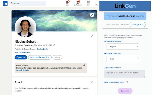 LinkGen  from Chrome web store to be run with OffiDocs Chromium online