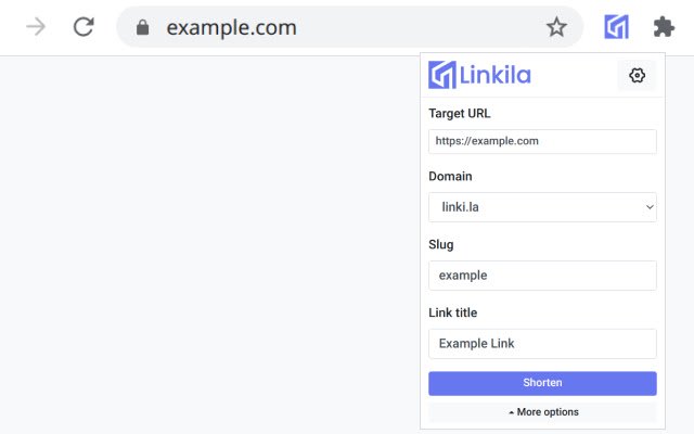 Chrome ウェブストアの Linkila を OffiDocs Chromium online で実行