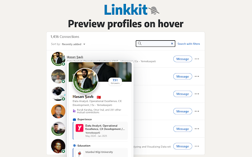 LinkKit  from Chrome web store to be run with OffiDocs Chromium online