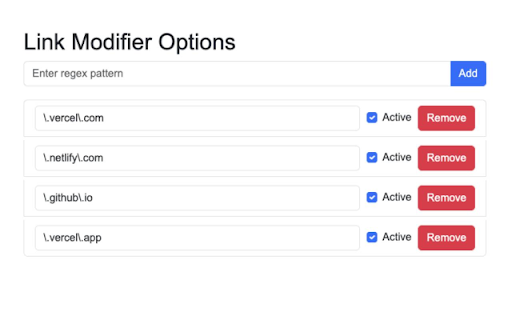 Link Modifier  from Chrome web store to be run with OffiDocs Chromium online