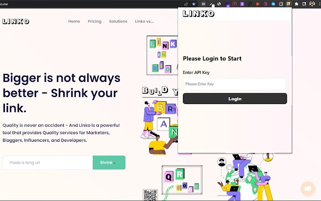 Linko | Advanced Link Shortener  from Chrome web store to be run with OffiDocs Chromium online