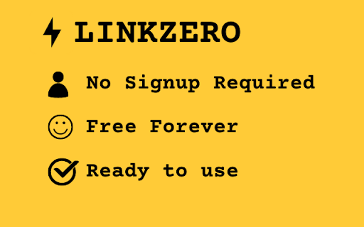 Linkzero  from Chrome web store to be run with OffiDocs Chromium online