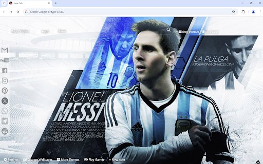 Lionel Messi Wallpaper  from Chrome web store to be run with OffiDocs Chromium online