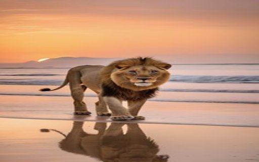 Lion wallpaper  from Chrome web store to be run with OffiDocs Chromium online