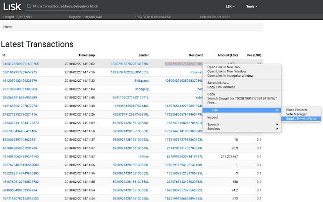 Lisk.support Utility Tool  from Chrome web store to be run with OffiDocs Chromium online