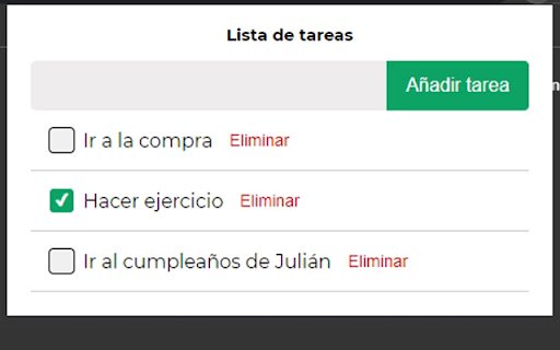Lista de tareas  from Chrome web store to be run with OffiDocs Chromium online