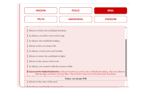 Listen to Silence  from Chrome web store to be run with OffiDocs Chromium online