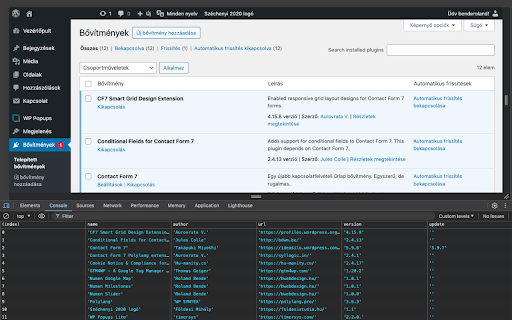 List WP plugins  from Chrome web store to be run with OffiDocs Chromium online