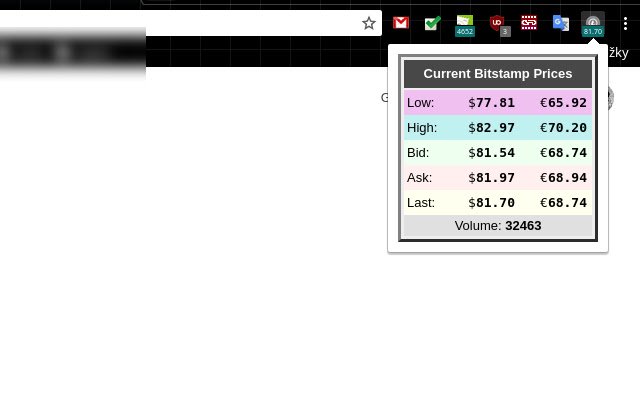 OffiDocs Chromium 온라인에서 실행할 Chrome 웹 스토어의 Litecoin Ticker