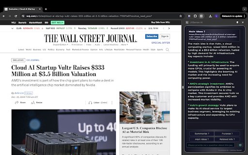 LitSense AI  from Chrome web store to be run with OffiDocs Chromium online