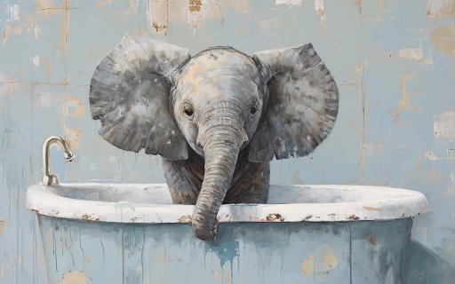 Little Elephant in the Tub  from Chrome web store to be run with OffiDocs Chromium online