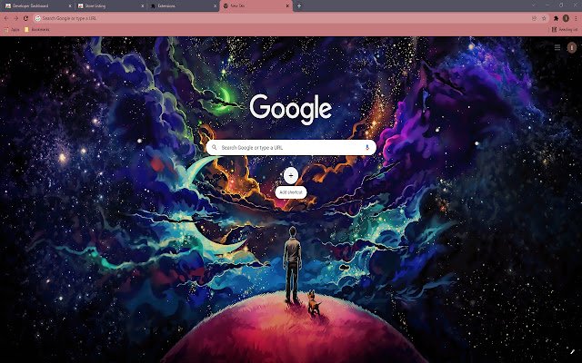 Hintergrundthema „Das Universum des kleinen Prinzen“ aus dem Chrome-Webshop, das mit OffiDocs Chromium online ausgeführt werden kann