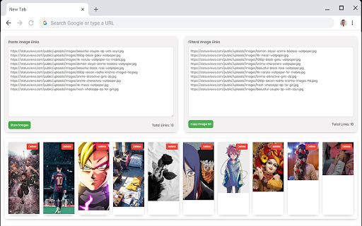 Live Image Url Filter With Dimension  from Chrome web store to be run with OffiDocs Chromium online