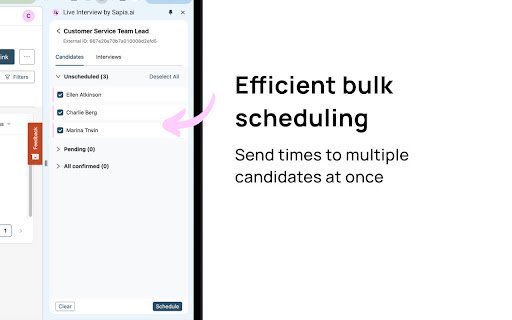 Live Interview by Sapia.ai  from Chrome web store to be run with OffiDocs Chromium online