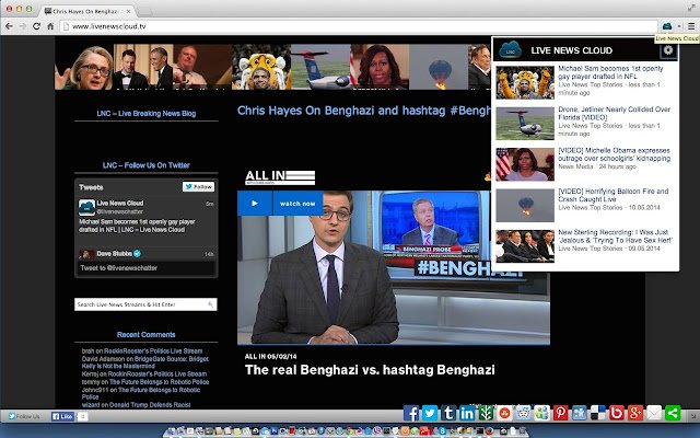 Live News Cloud  from Chrome web store to be run with OffiDocs Chromium online