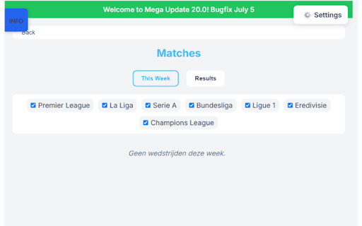Livescore  from Chrome web store to be run with OffiDocs Chromium online